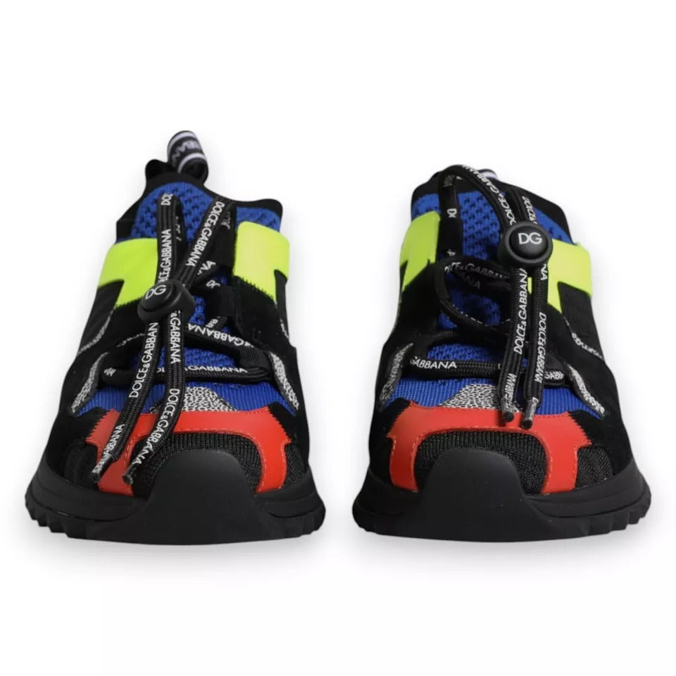 Multicolor Mesh Sorrento Trekking Sneakers Shoes-Dolce & Gabbana-LabelTerrace.com