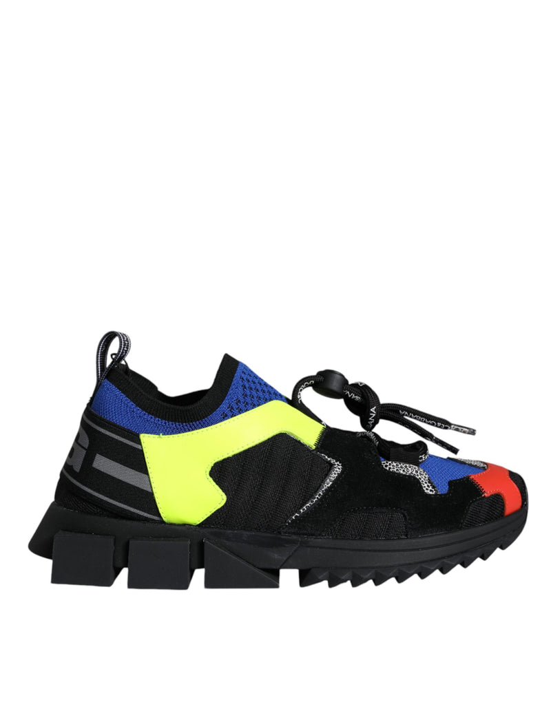 Multicolor Mesh Sorrento Trekking Sneakers Shoes-Dolce & Gabbana-LabelTerrace.com