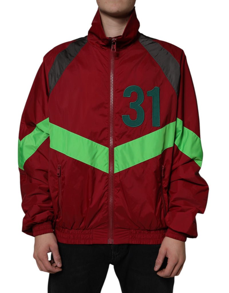 Multicolor Nylon Full Zip Windbreaker Jacket-Dolce & Gabbana-LabelTerrace.com