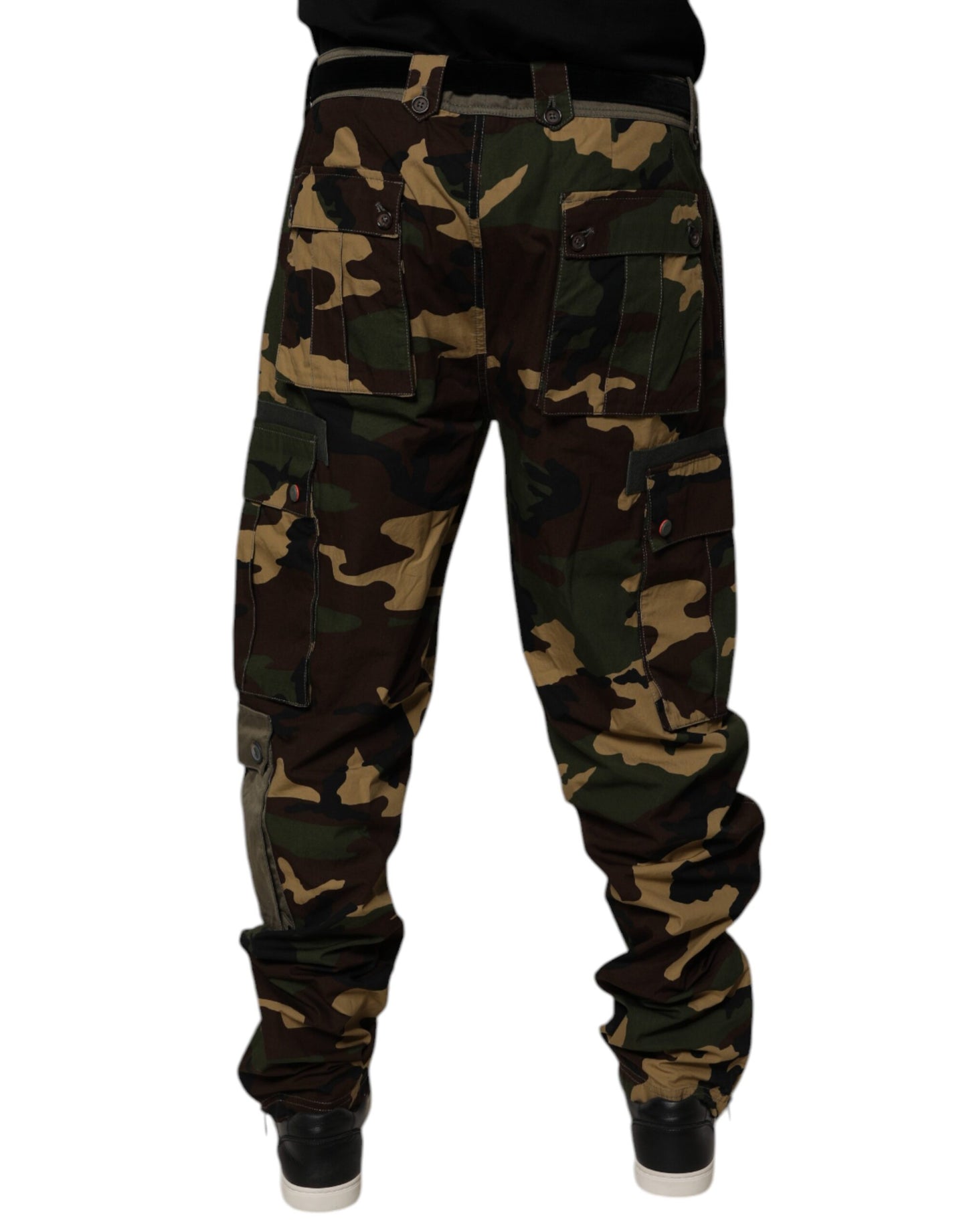 Multicolor Patchwork Camouflage Cargo Pants-Dolce & Gabbana-LabelTerrace.com