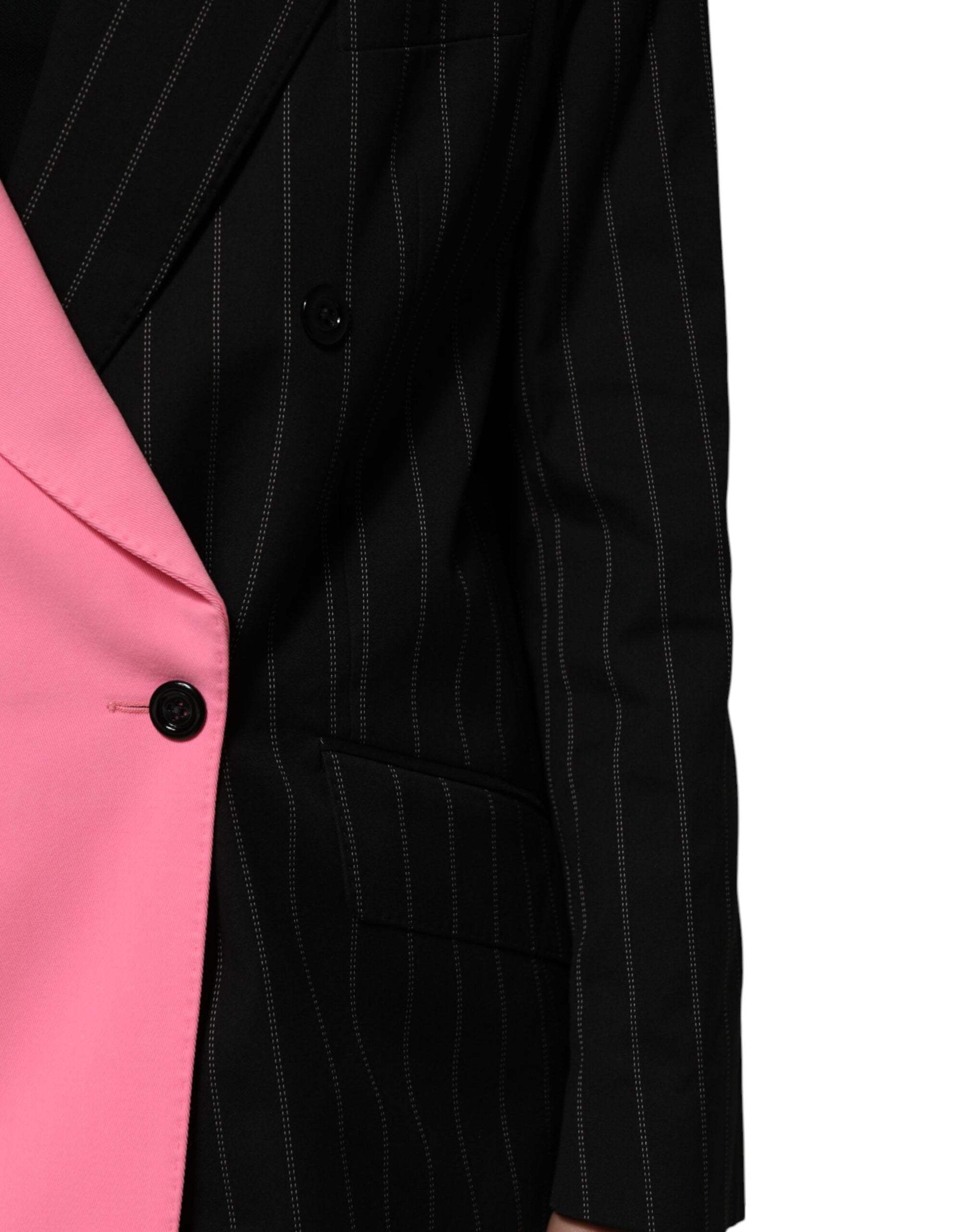 Multicolor Patchwork Embellished Coat Jacket-Dolce & Gabbana-LabelTerrace.com