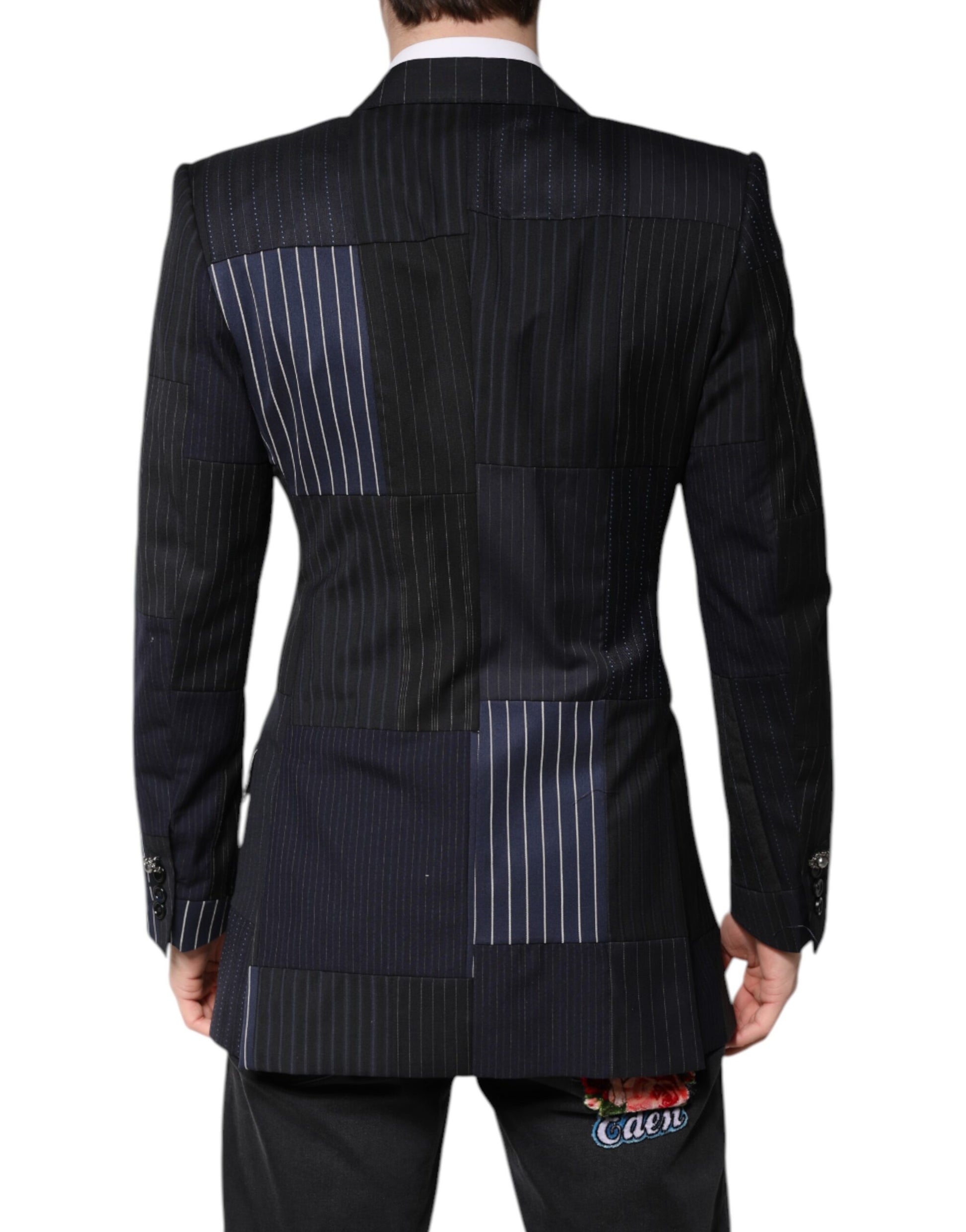 Multicolor Patchwork Jacket Coat Suit Blazer-Dolce & Gabbana-LabelTerrace.com