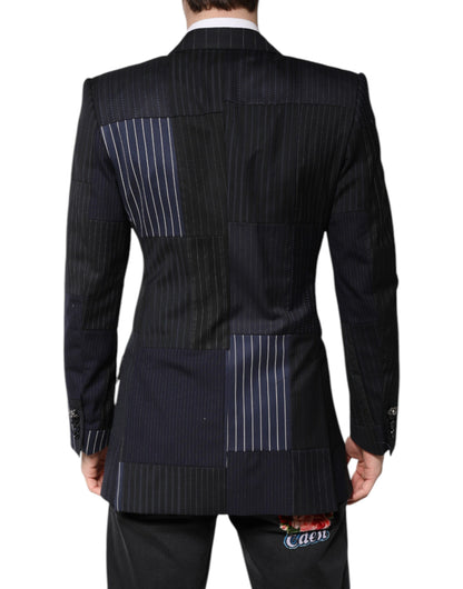 Multicolor Patchwork Jacket Coat Suit Blazer-Dolce & Gabbana-LabelTerrace.com