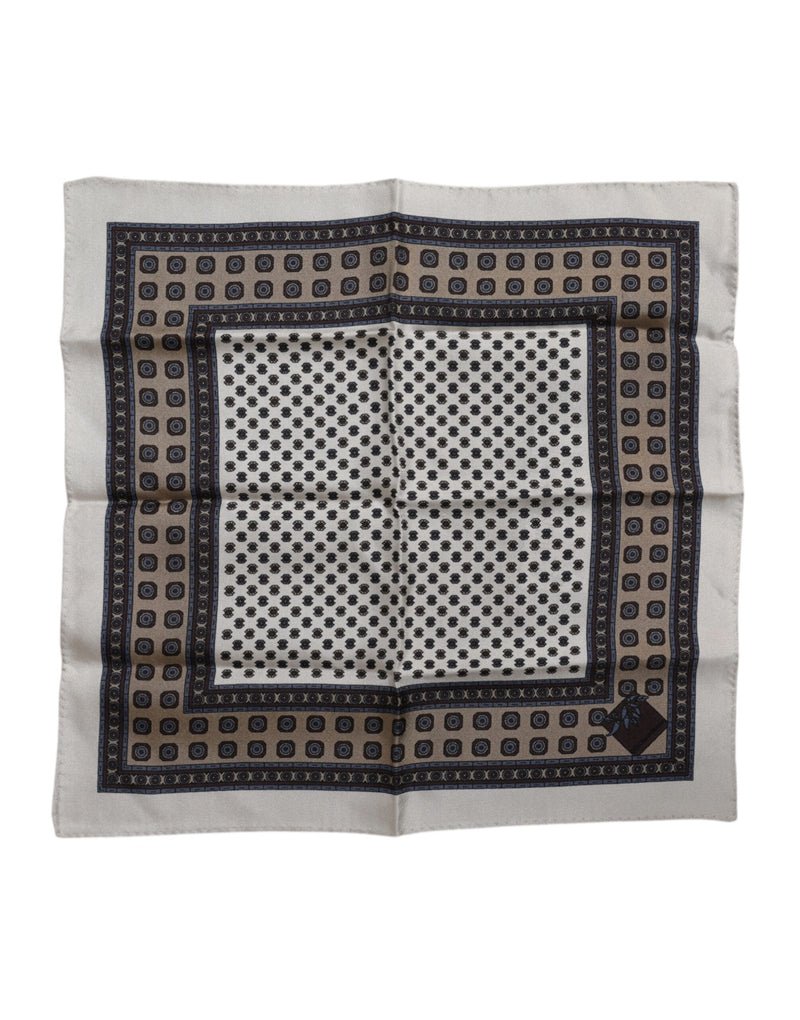 Multicolor Patterned Square Men Foulard Scarf-Dolce & Gabbana-LabelTerrace.com