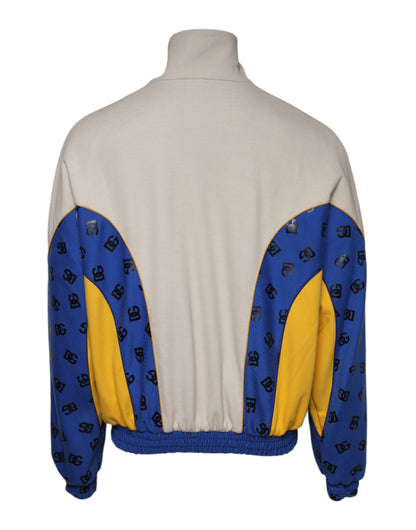 Multicolor Polyester Full Zip Bomber Jacket-Dolce & Gabbana-LabelTerrace.com