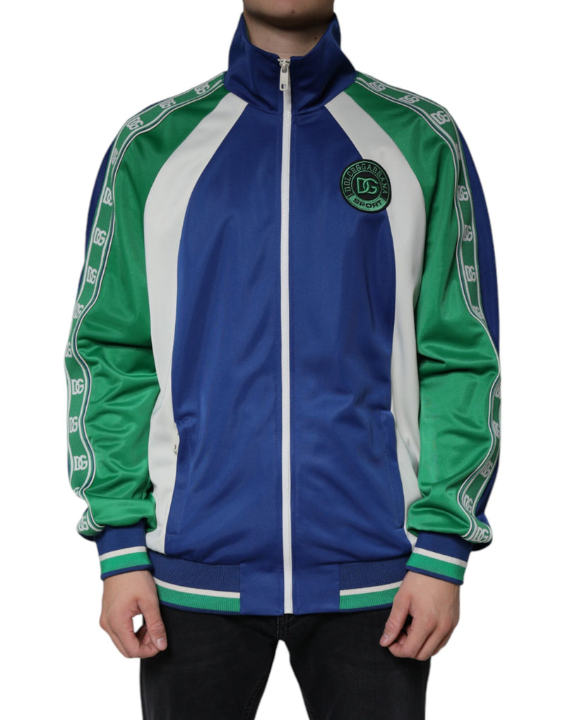 Multicolor Polyester Full Zip Bomber Jacket-Dolce & Gabbana-LabelTerrace.com