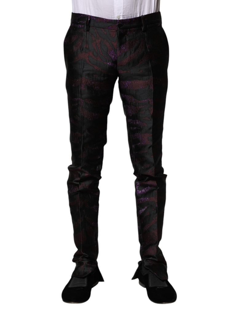 Multicolor Polyester Patterned Pants-Dolce & Gabbana-LabelTerrace.com