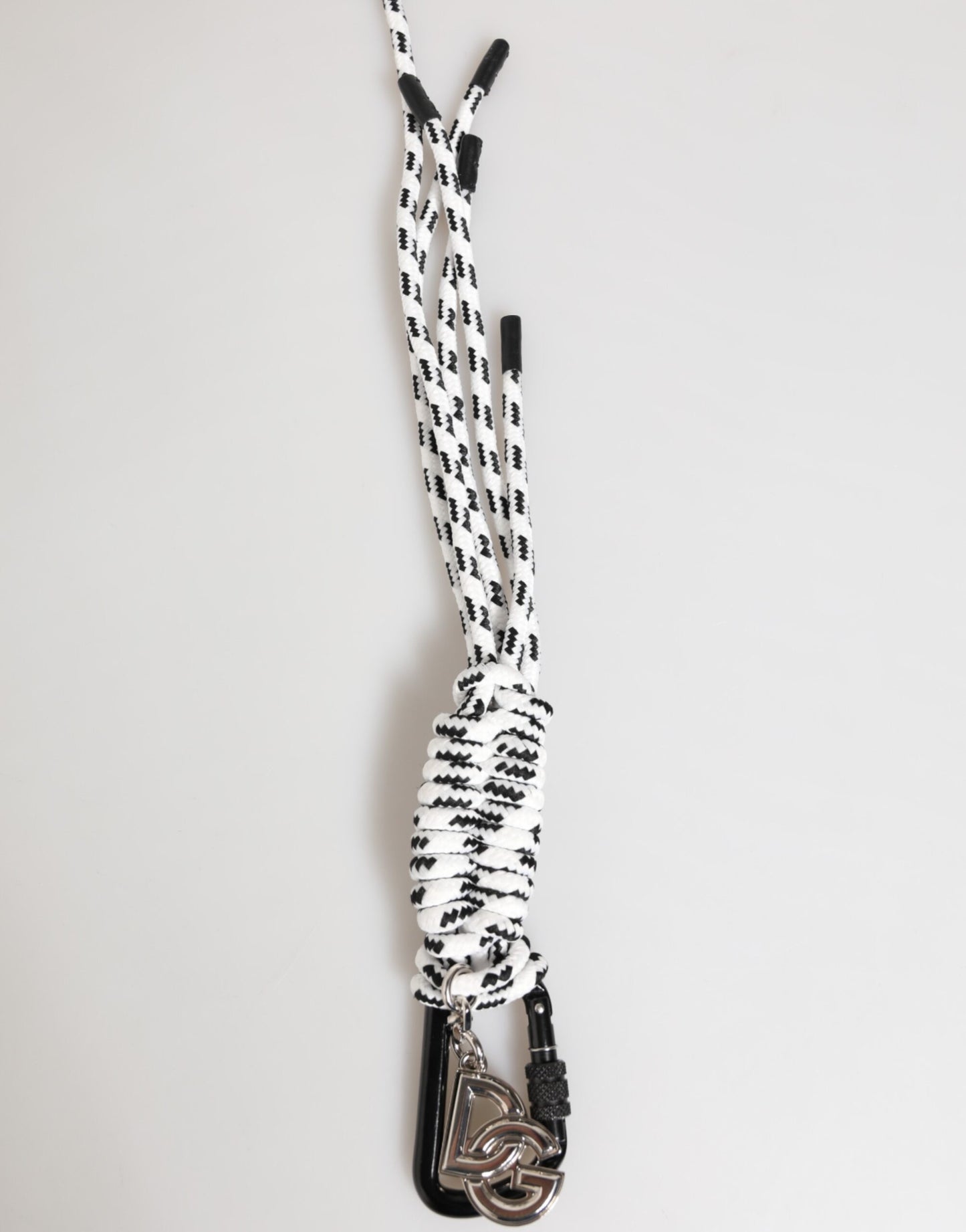 Multicolor Polyester Tape String DG Logo Keychain Keyring-Dolce & Gabbana-LabelTerrace.com