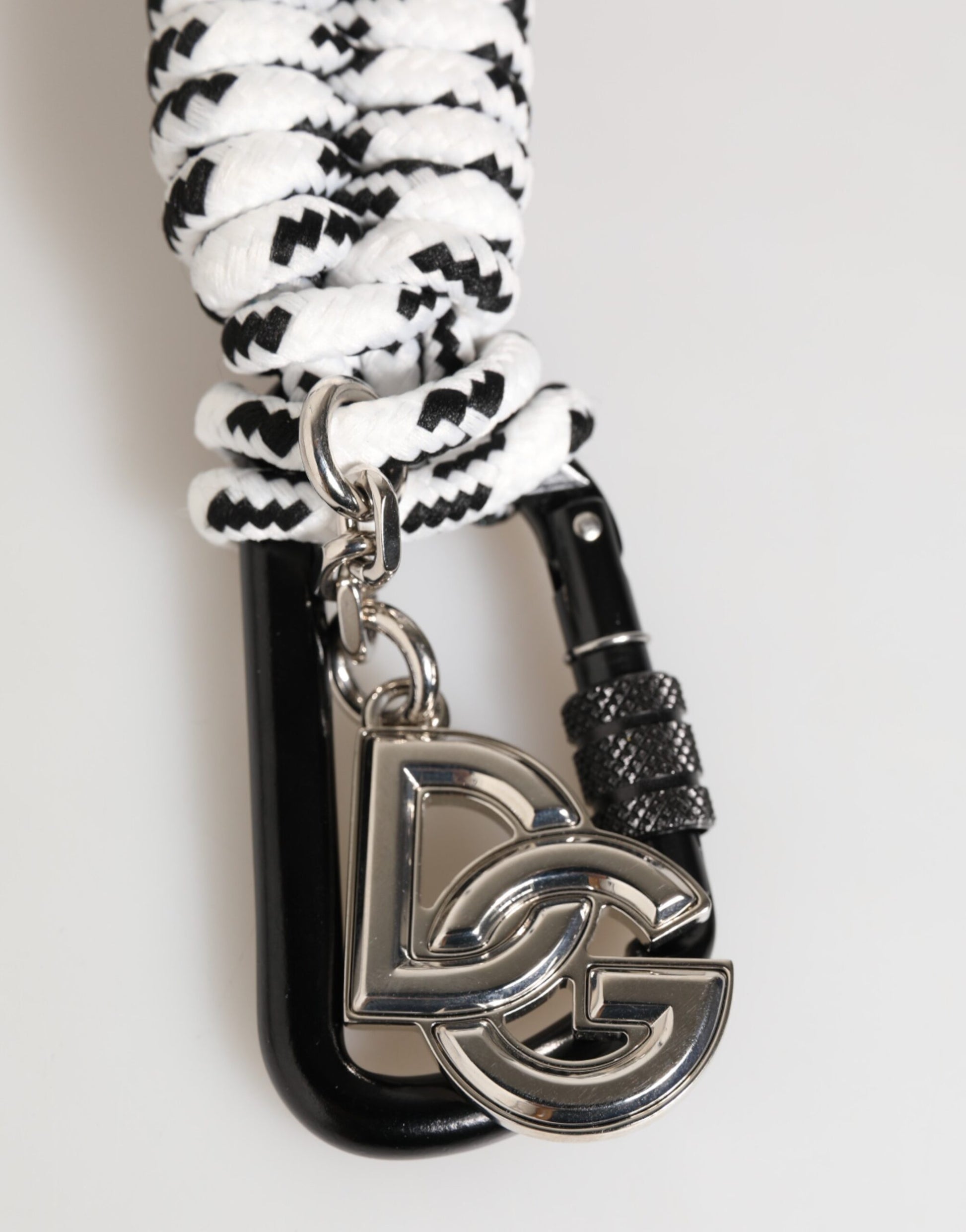 Multicolor Polyester Tape String DG Logo Keychain Keyring-Dolce & Gabbana-LabelTerrace.com