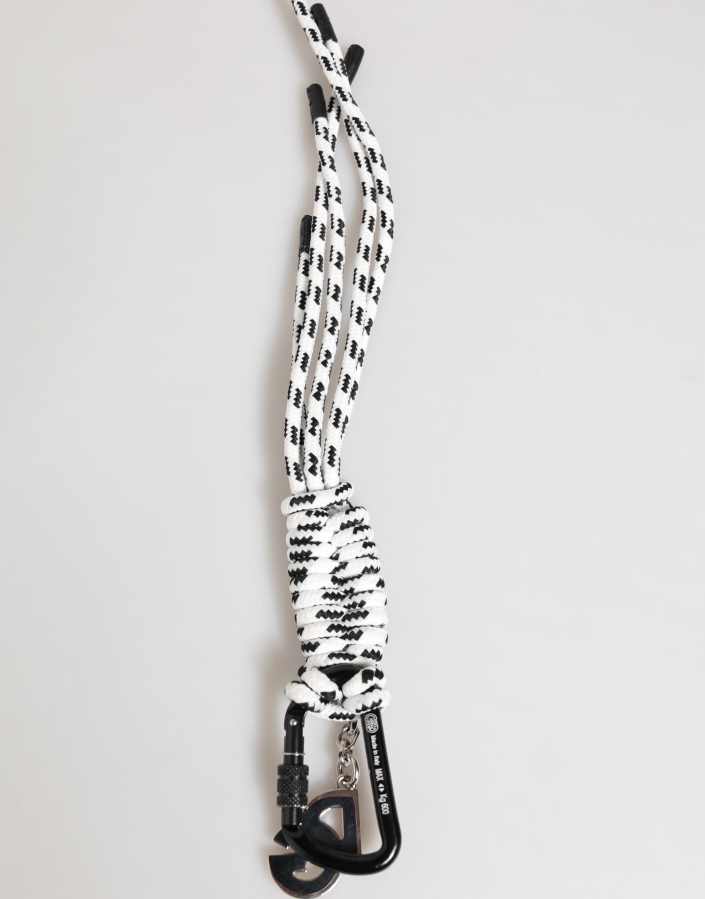 Multicolor Polyester Tape String DG Logo Keychain Keyring-Dolce & Gabbana-LabelTerrace.com