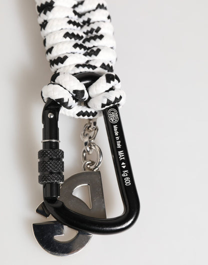 Multicolor Polyester Tape String DG Logo Keychain Keyring-Dolce & Gabbana-LabelTerrace.com