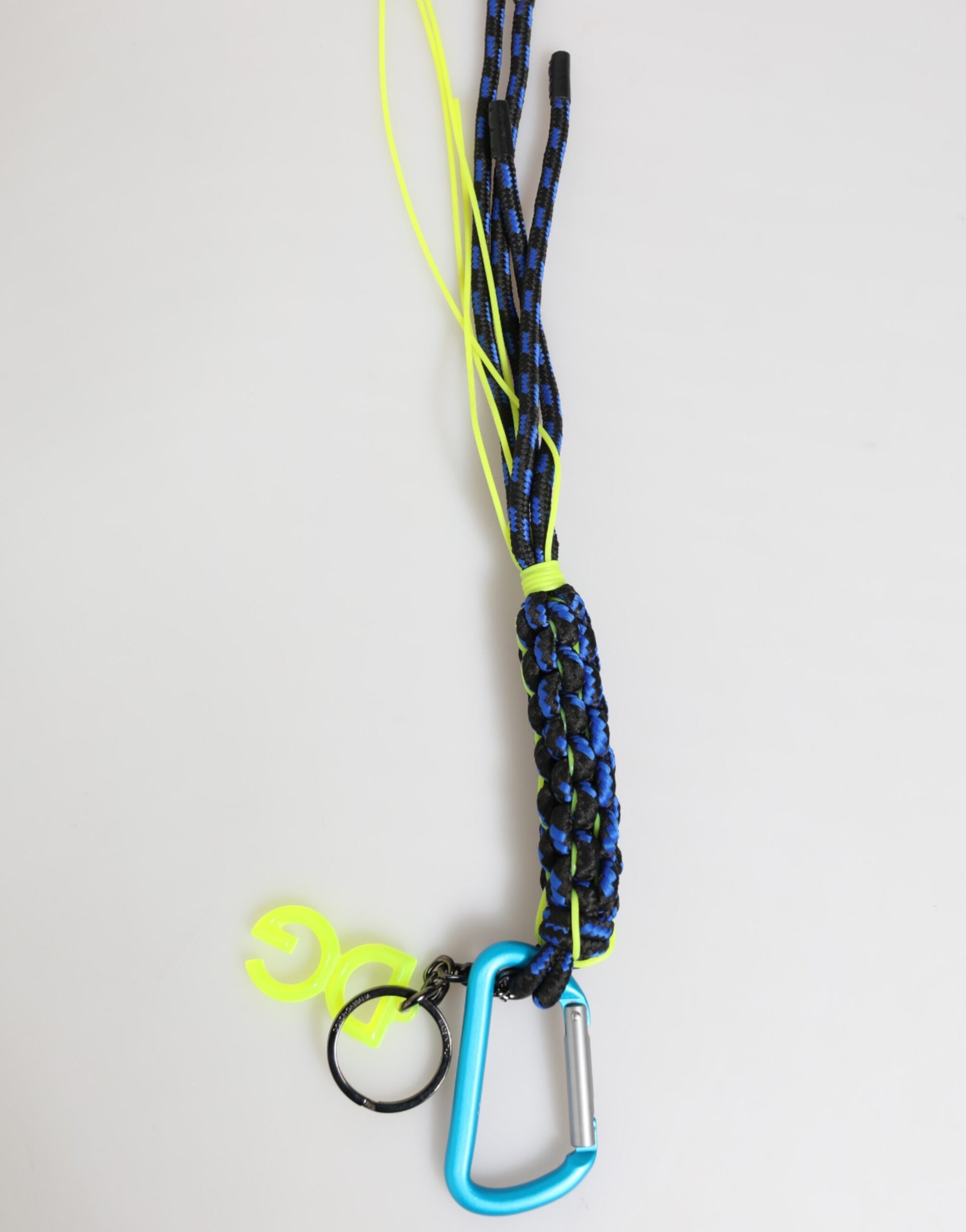 Multicolor Polyester Tape String DG Logo Keychain Keyring-Dolce & Gabbana-LabelTerrace.com