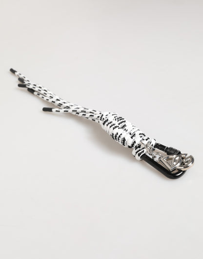 Multicolor Polyester Tape String DG Logo Keychain Keyring-Dolce & Gabbana-LabelTerrace.com