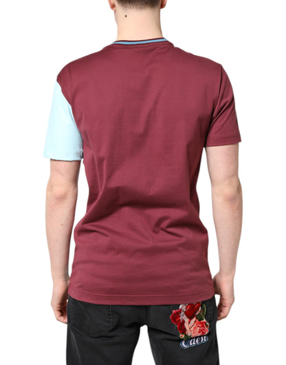 Multicolor Printed Logo Short Sleeve T-shirt-Dolce & Gabbana-LabelTerrace.com