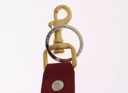Multicolor Raffia Leather Clasp Finder Chain Keyring-Dolce & Gabbana-LabelTerrace.com