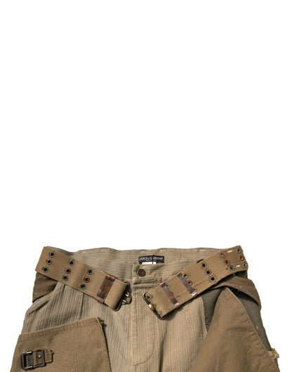Multicolor Reconstructed Flight Cargo Pants-Dolce & Gabbana-LabelTerrace.com