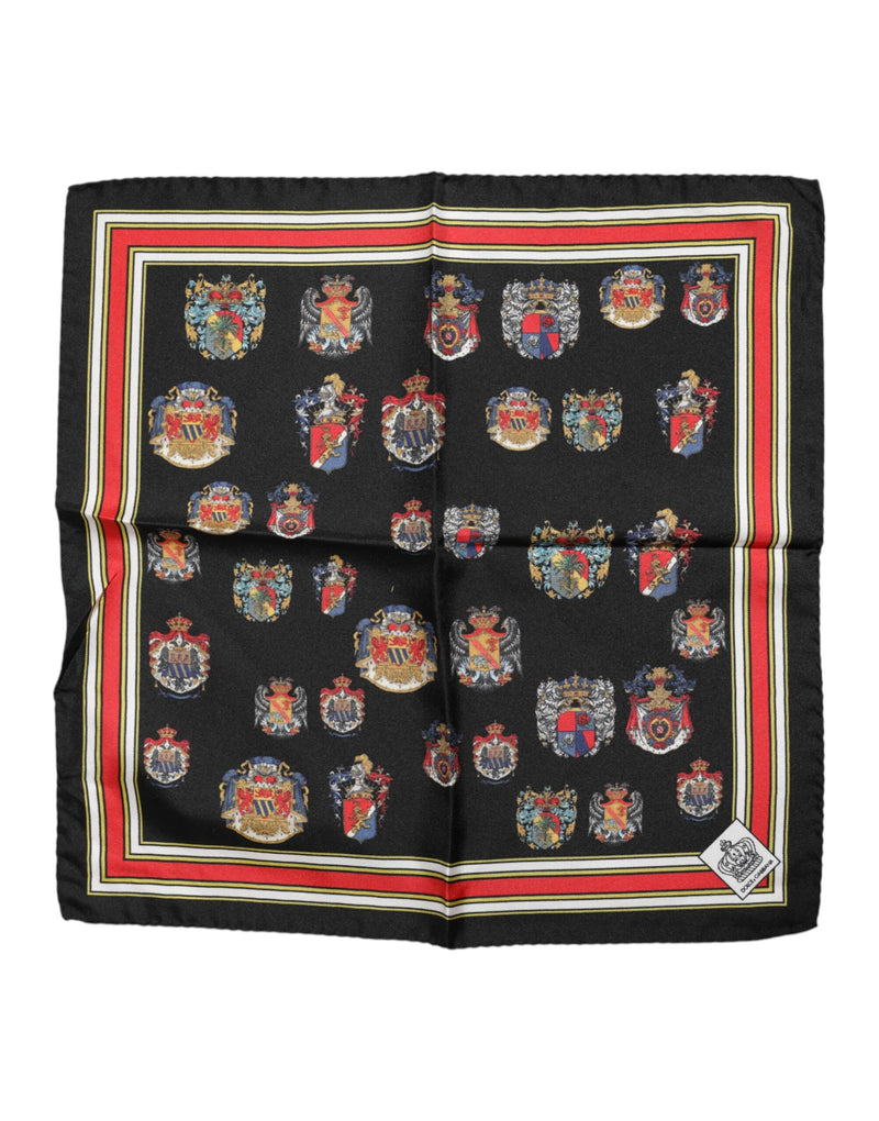 Multicolor Silk Square Men Foulard Scarf-Dolce & Gabbana-LabelTerrace.com