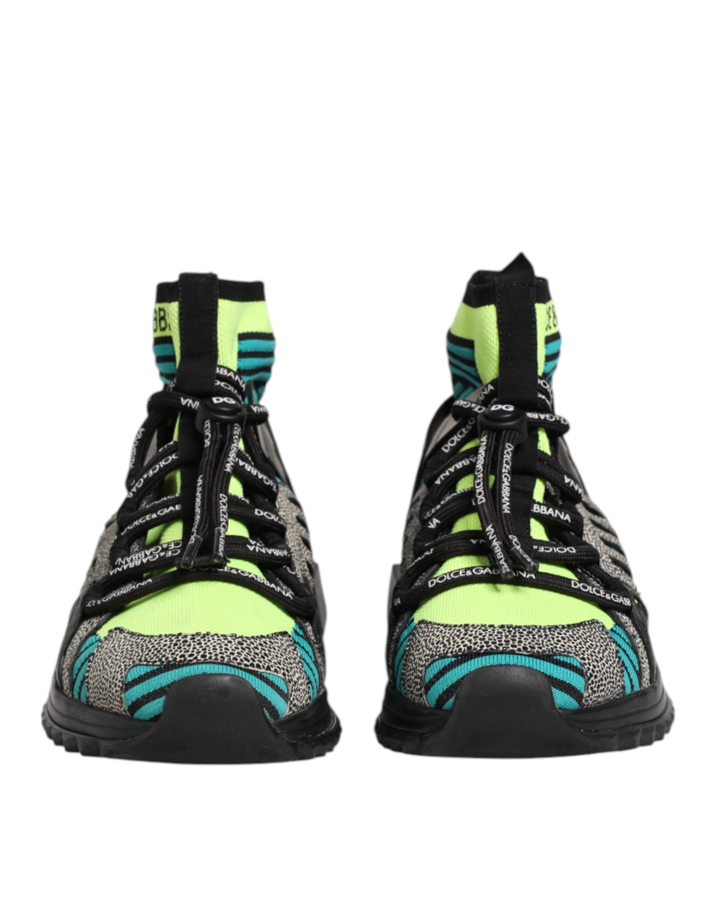 Multicolor Sorrento Socks Men Sneakers Shoes-Dolce & Gabbana-LabelTerrace.com