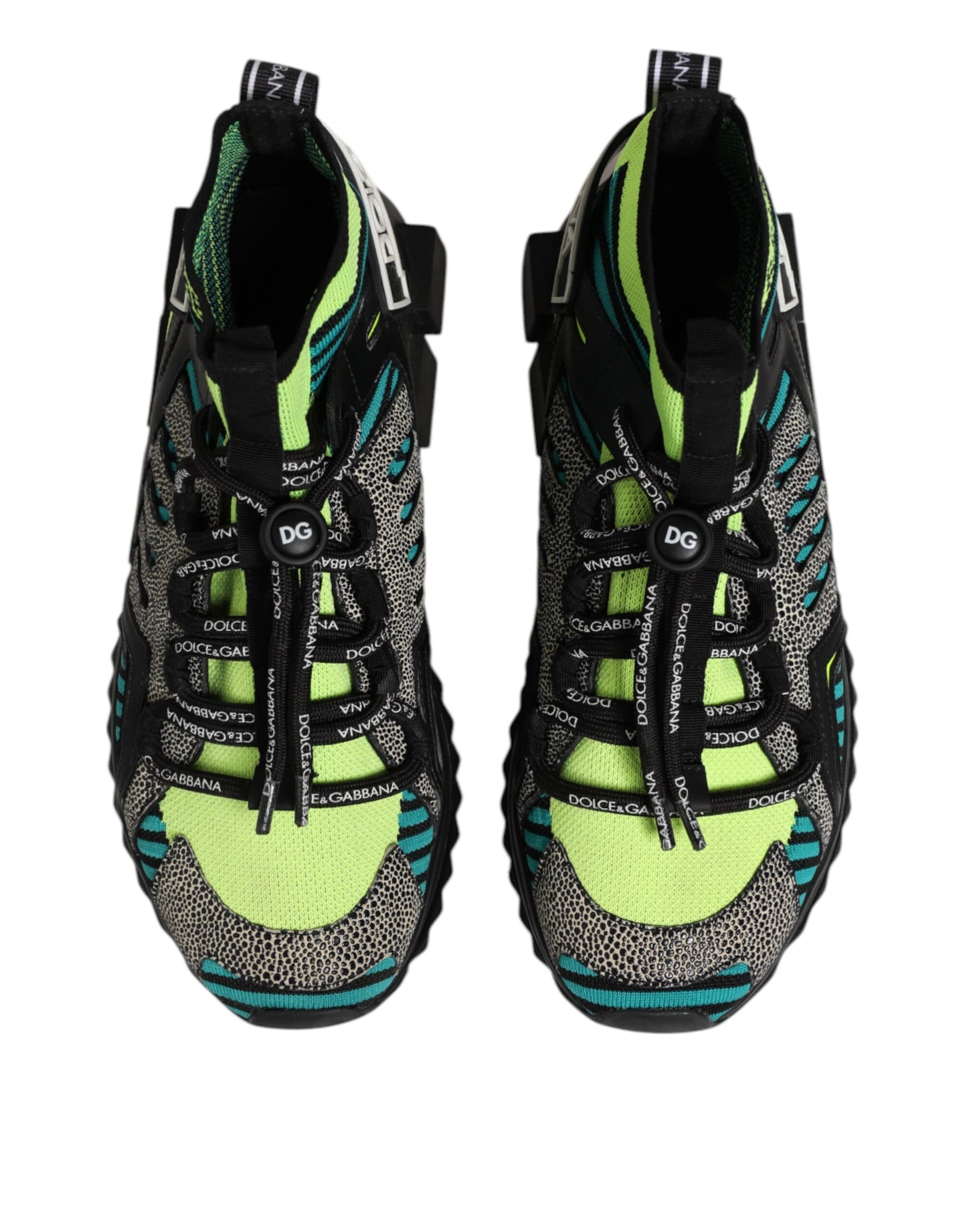 Multicolor Sorrento Socks Men Sneakers Shoes-Dolce & Gabbana-LabelTerrace.com