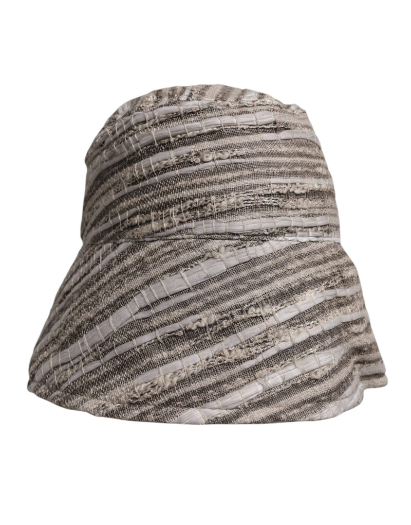 Multicolor Stripes Cotton Bucket Cap-Dolce & Gabbana-LabelTerrace.com