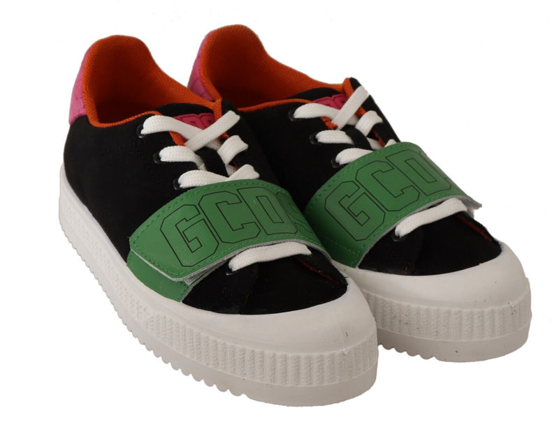 Multicolor Suede Low Top Lace Up Women Sneakers Shoes-GCDS-LabelTerrace.com