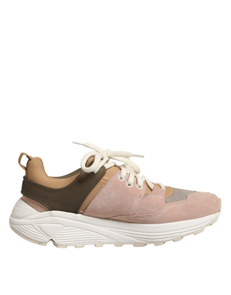 Multicolor Suede Low Top Women Sneakers Shoes-Dondup-LabelTerrace.com