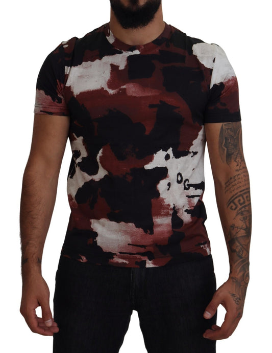 Multicolor Tie Dye Cotton Crew Neck T-shirt