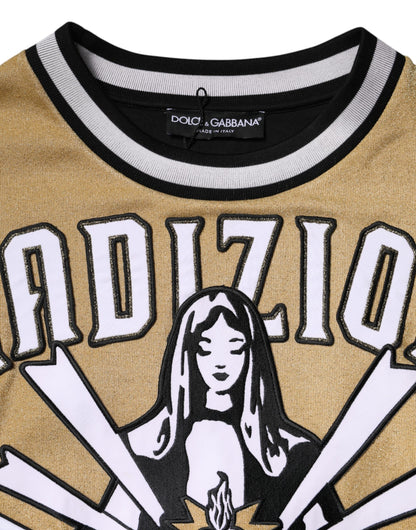 Multicolor Tradizione E Devotion Sweatshirt Sweater-Dolce & Gabbana-LabelTerrace.com