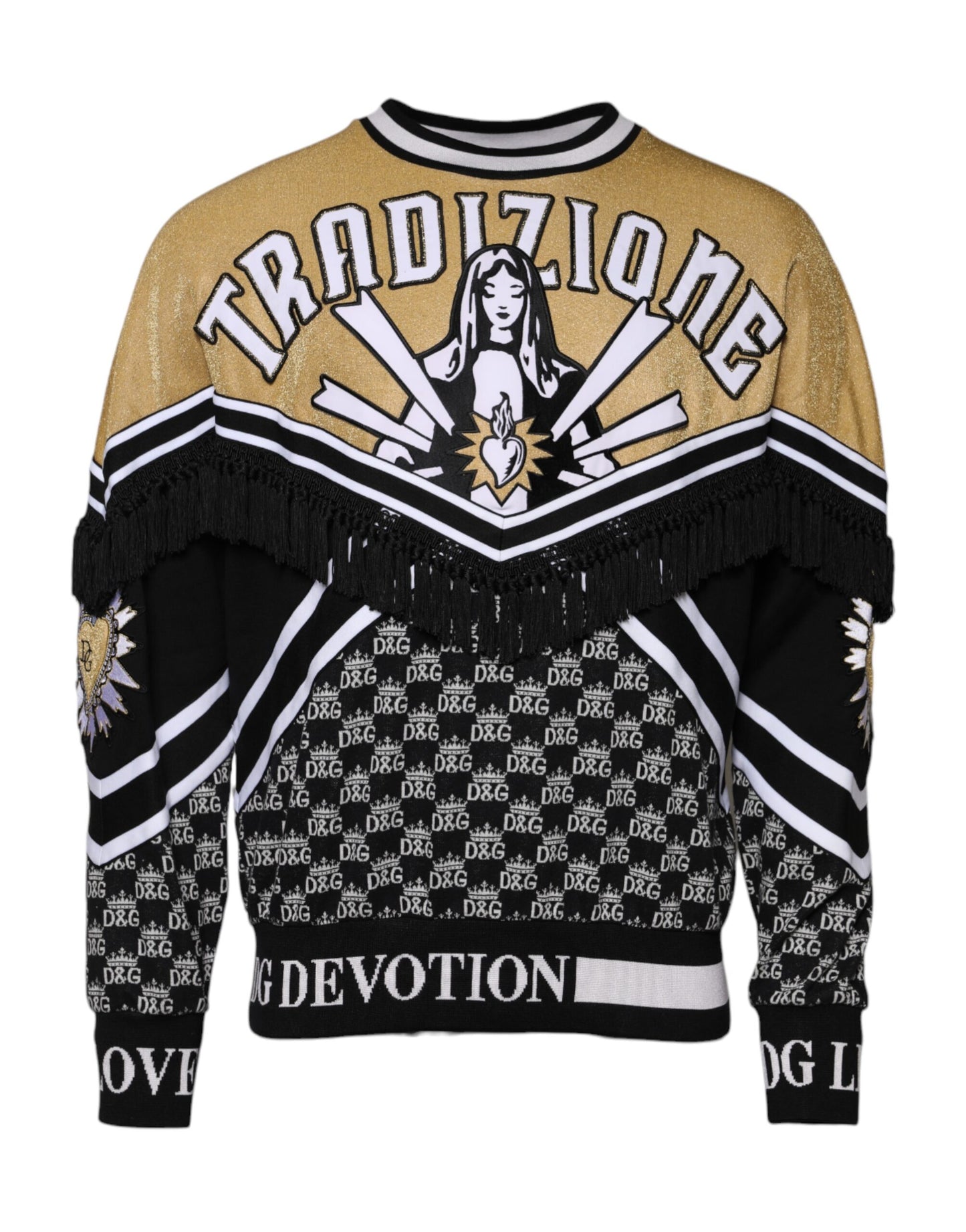 Multicolor Tradizione E Devotion Sweatshirt Sweater-Dolce & Gabbana-LabelTerrace.com