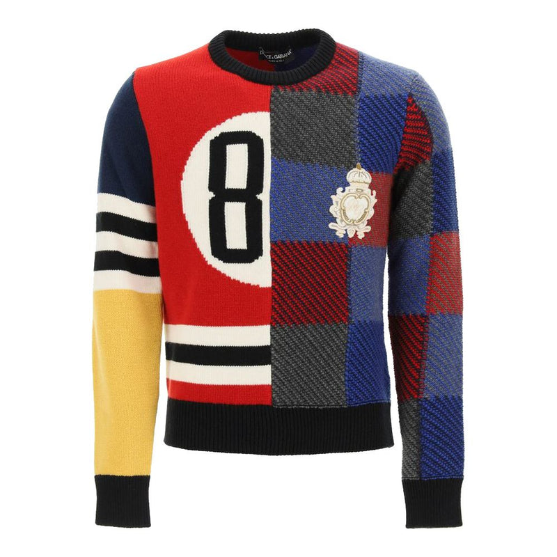 Multicolor Wool Sweater-Dolce & Gabbana-LabelTerrace.com