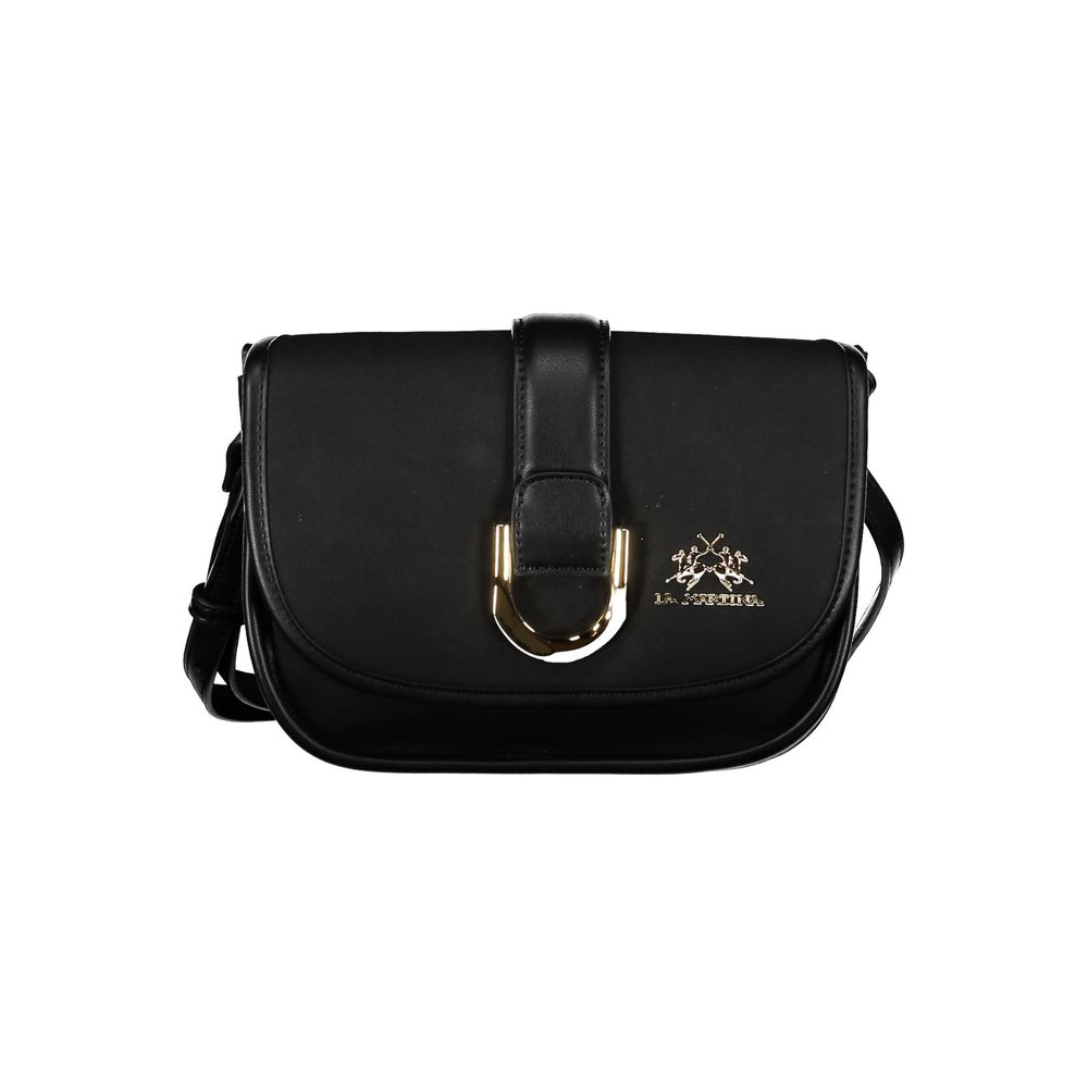 Nero Polyurethane Women Shoulder Bag