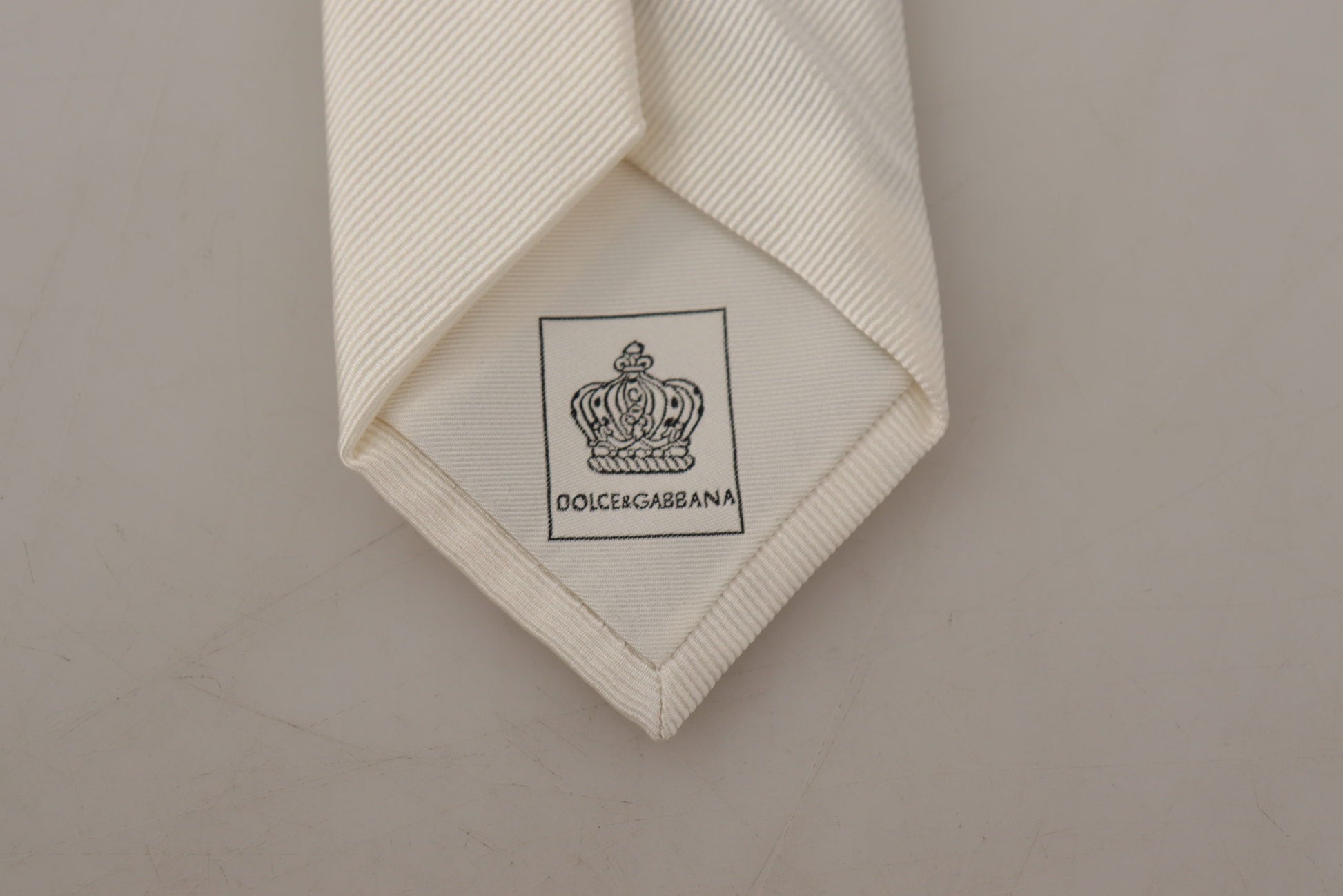 Off-White 100% Silk Slim Adjustable Accessory Necktie