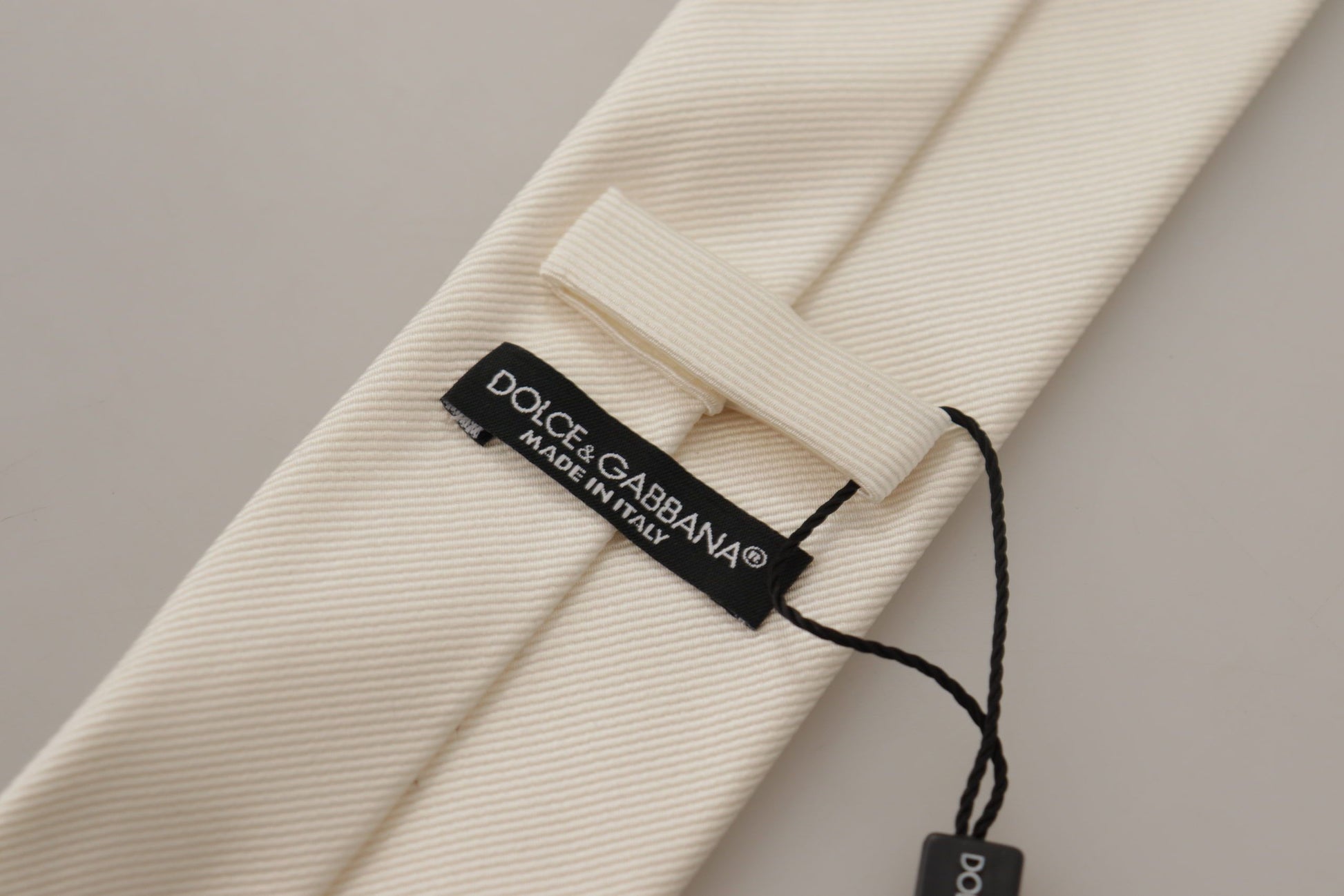 Off-White 100% Silk Slim Adjustable Accessory Necktie