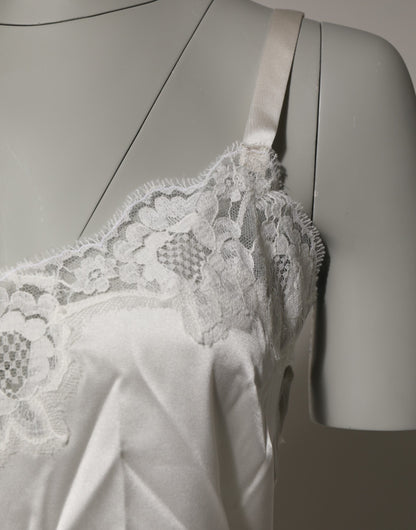 Off White Floral Lace Tank Lingerie Top Underwear