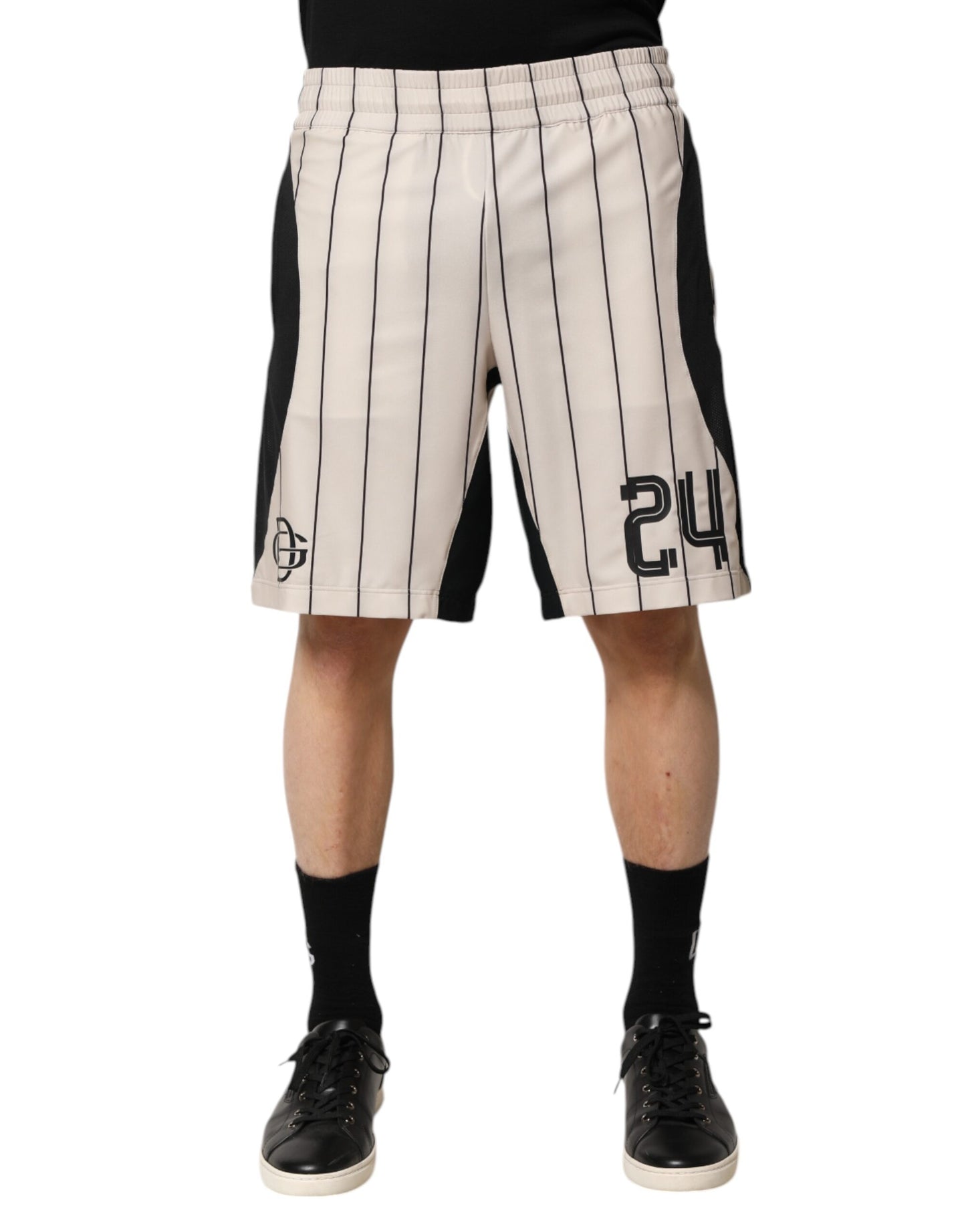 Off White Polyester DG Logo Sweatshorts Shorts