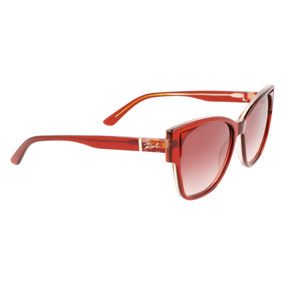 Orange Acetate Sunglasses-Karl Lagerfeld-LabelTerrace.com