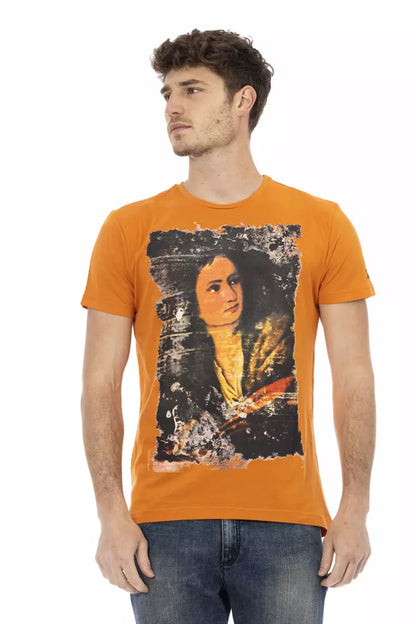 Orange Cotton Men's T-Shirt