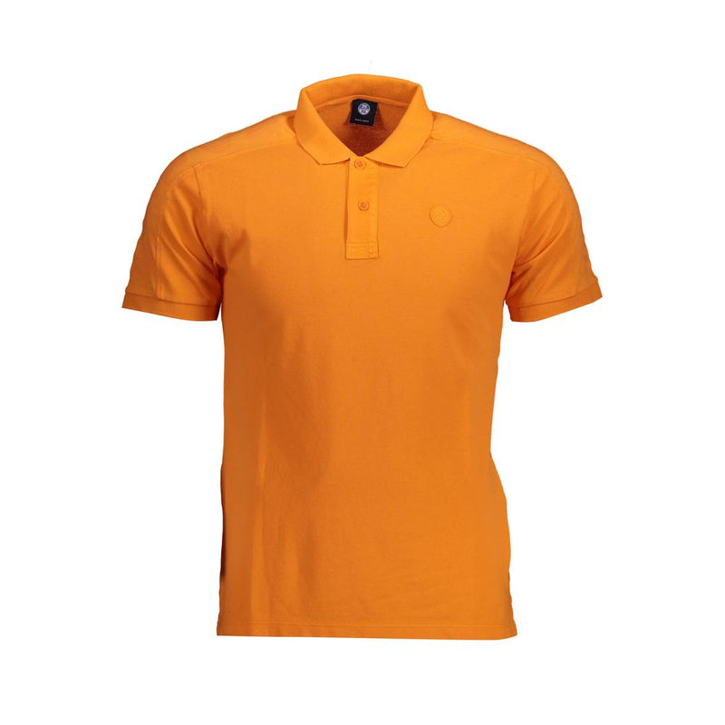 Orange Cotton Polo Shirt-North Sails-LabelTerrace.com