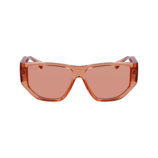Orange Injected Sunglasses-Ferragamo-LabelTerrace.com