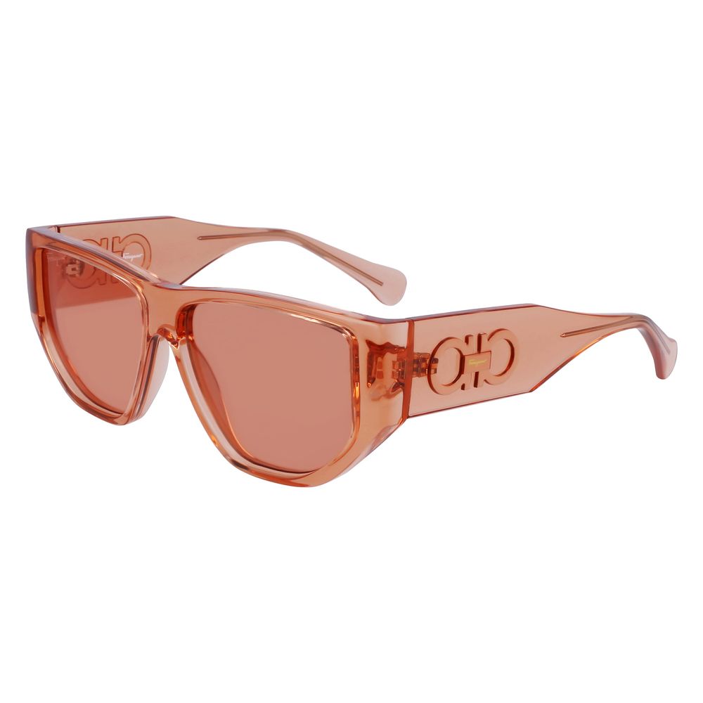Orange Injected Sunglasses-Ferragamo-LabelTerrace.com