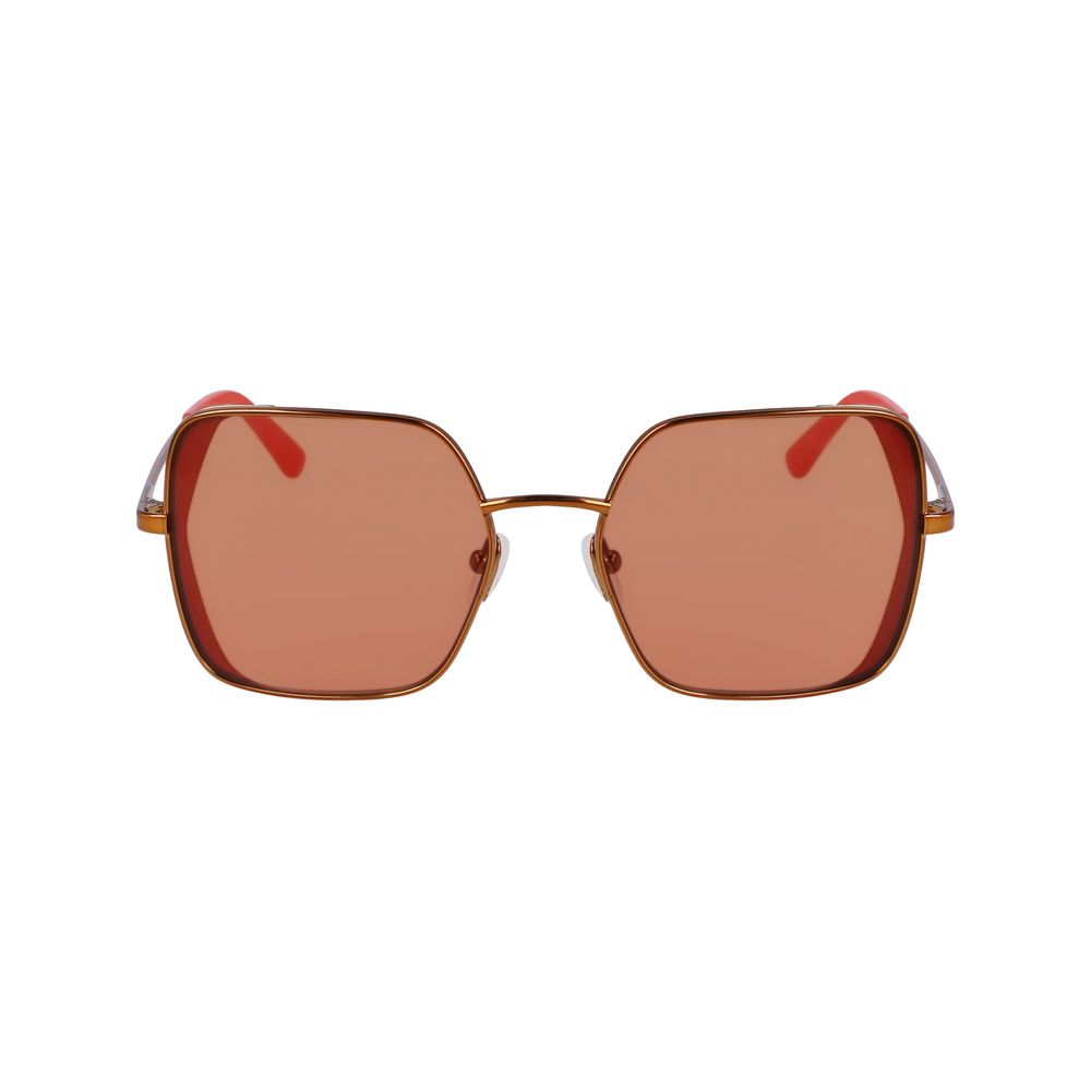 Orange Metal Sunglasses-Karl Lagerfeld-LabelTerrace.com