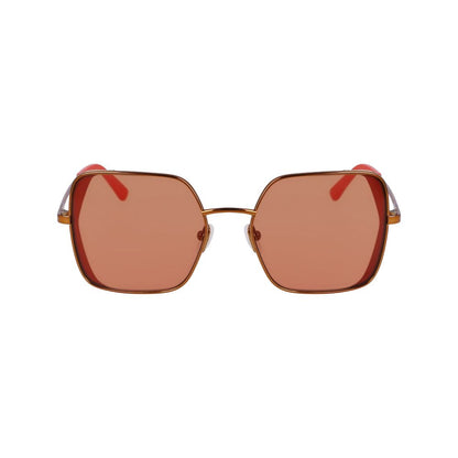 Orange Metal Sunglasses-Karl Lagerfeld-LabelTerrace.com