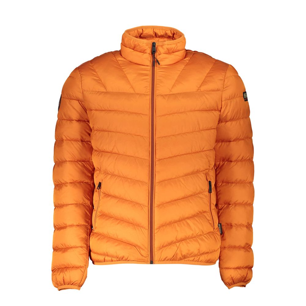 Orange Polyamide Jackets & Coat-Napapijri-LabelTerrace.com