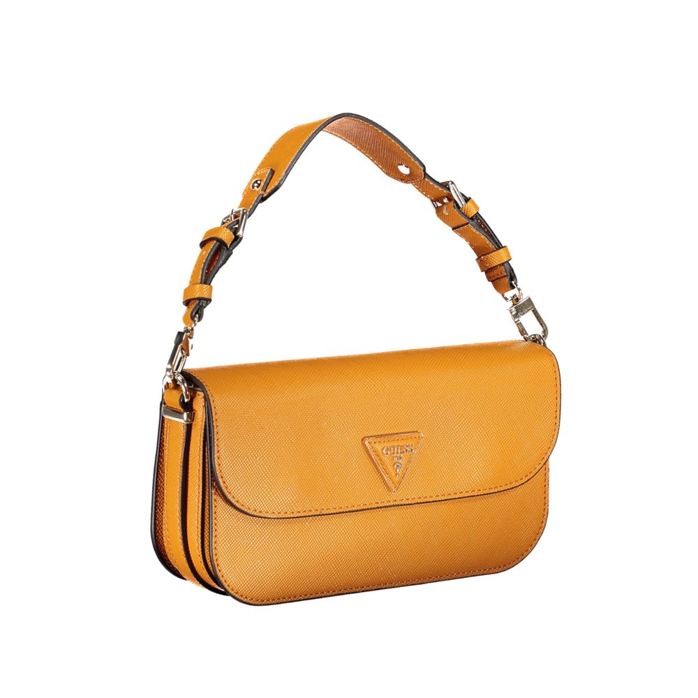 Orange Polyethylene Handbag-Guess Jeans-LabelTerrace.com