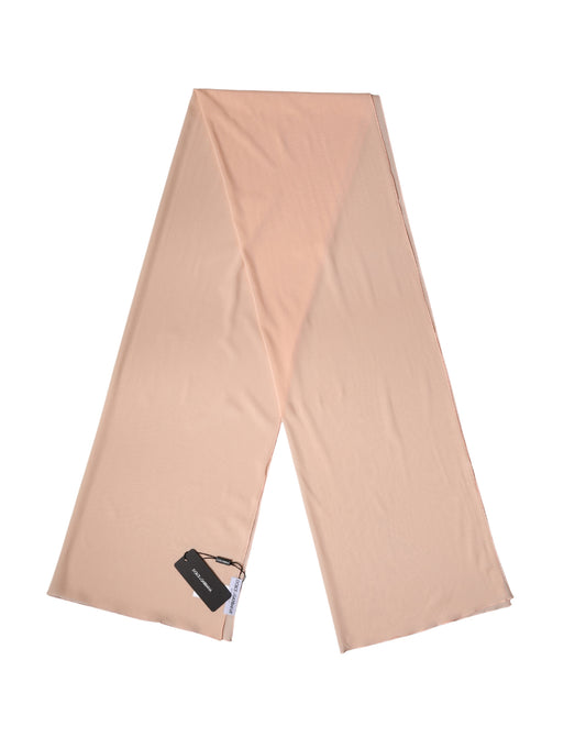 Peach Silk Neck Wrap Shawl Women Stole 200cm x 64cm Scarf