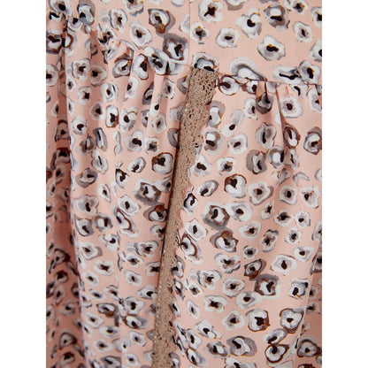 Pink Acetate Casual Dress