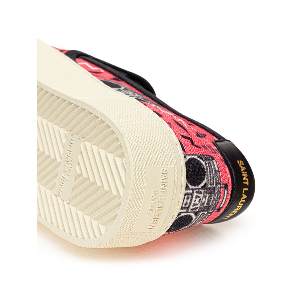 Pink Cotton Sneaker-Saint Laurent-LabelTerrace.com