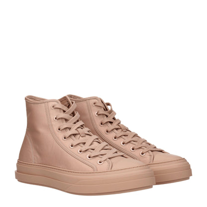 Pink Fabric High Top Sneakers-Valentino Garavani-LabelTerrace.com