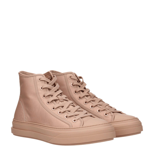 Pink Fabric High Top Sneakers-Valentino Garavani-LabelTerrace.com