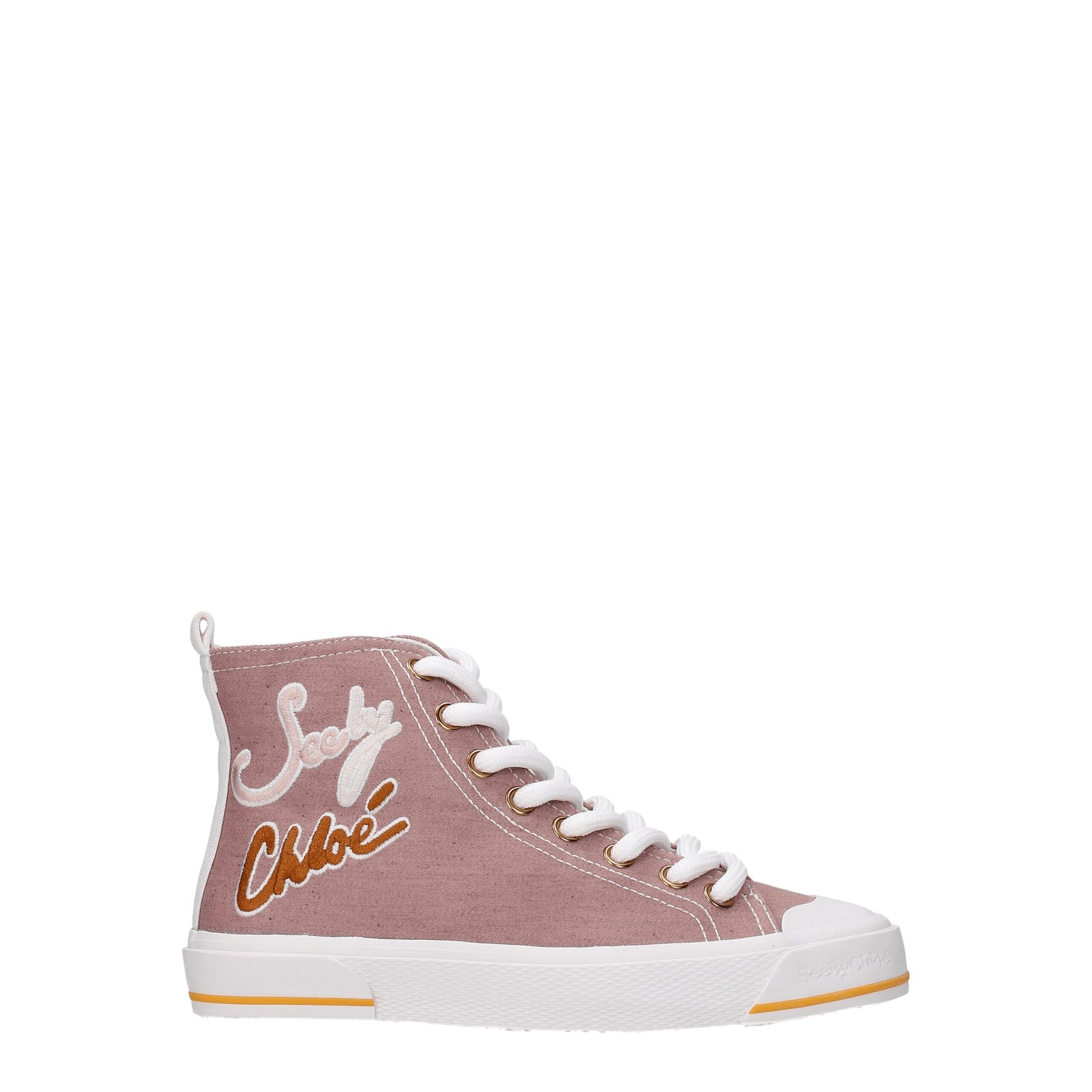 Pink Fabric High Tops-See By Chloé-LabelTerrace.com